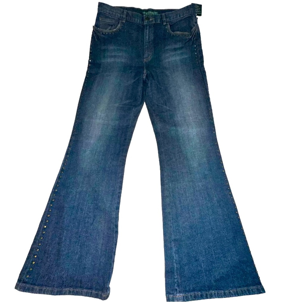 Vintage Lauren Ralph Lauren Jeans NWT Womens Size 12 Studded Bootcut SALE